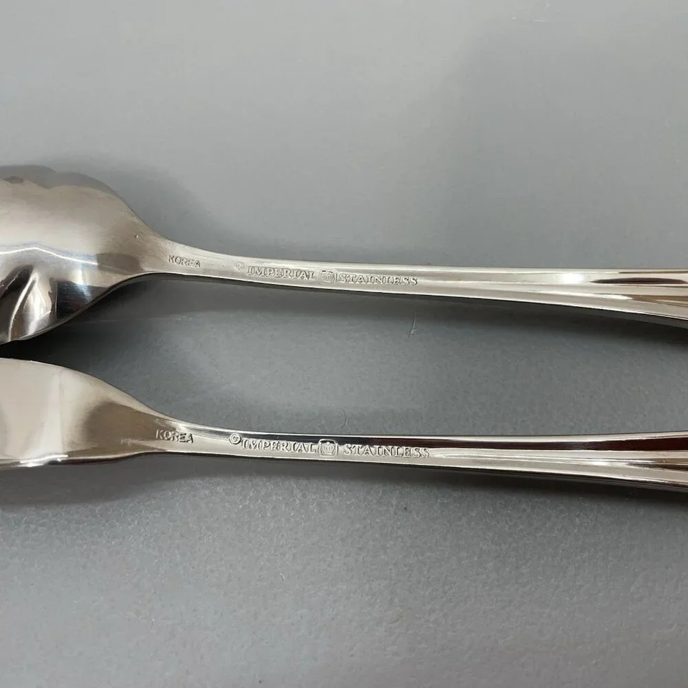 Imperial Serving Set Scalloped Sugar Shell Spoon‎ Master Butter Knife Stainless